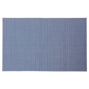 iH casadécor Vinyl Placemat Linen Perwinkle 12 X 18 - Set of 12