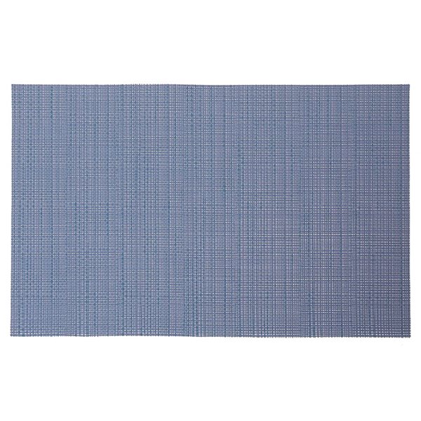 iH casadécor Vinyl Placemat Linen Perwinkle 12 X 18 - Set of 12