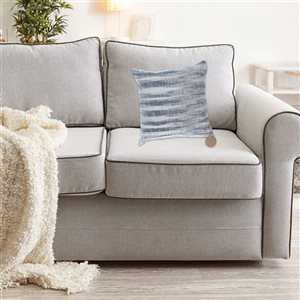 Coussin en coton teint par nœuds IH Casa Decor 18 x 18, lot de 2