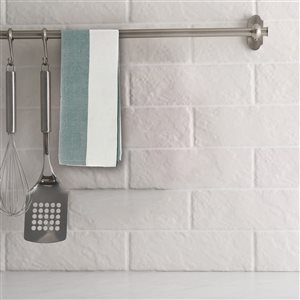 Lot de 3 linges à vaisselle IH Casa Decor à imprimé bloc vert