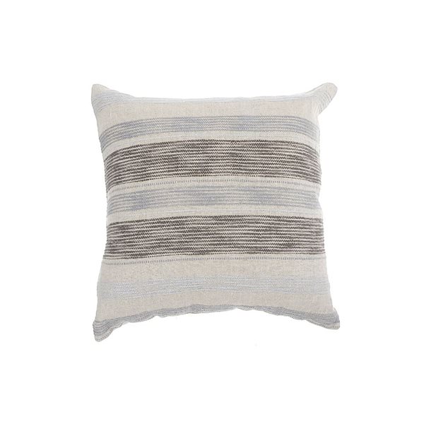 IH CASADECOR Chuncky Stripe Cotton Linen Cushion 22 X 22 Set of 2 RONA