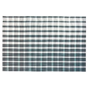 iH casadécor 4PC Woven Pvc Placemat Basketweave Blue 12 X 18 - Set of 3