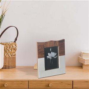 Cadre photo IH Casa Decor 8X10 en bois et résine