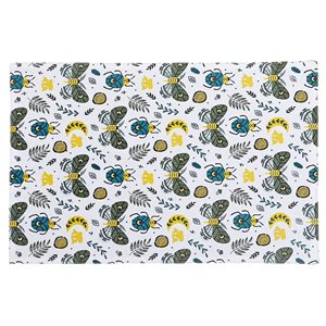 iH casadécor Cotton Placemat Butterfly & Beetle 12 X 18 - Set of 12