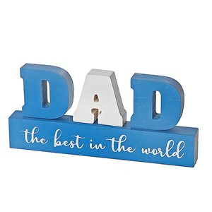 iH casadécor Wood Block Dad The Best In The World