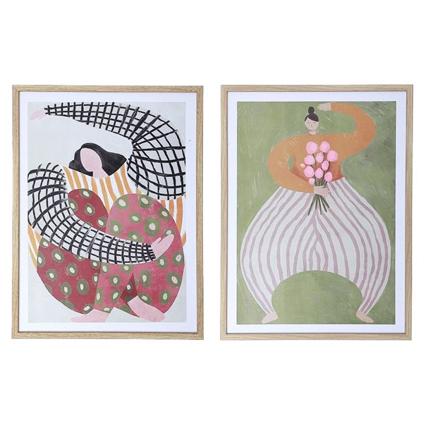 iH casadécor Framed Canvas Wall Art Marie & Jade - Set of 2