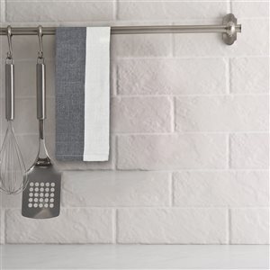 Lot de 3 linges à vaisselle IH Casa Decor à imprimé bloc noir