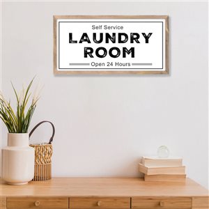 Panneau en bois encadré IH Casa Decor «Laundry Room»