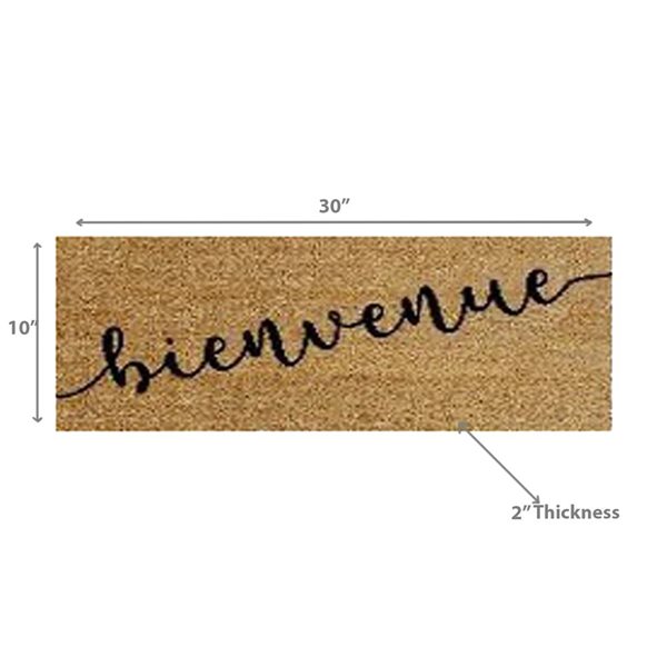 iH casadécor Coir Door Mat Bienvenue 10 X 30