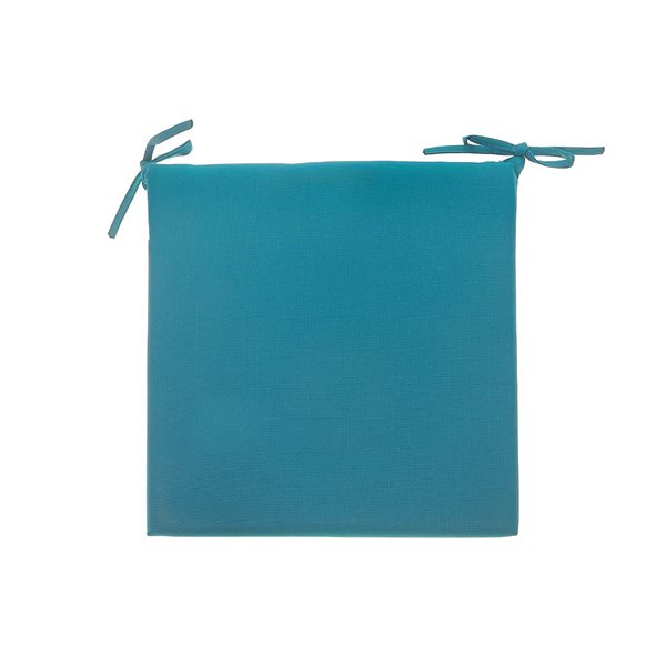 iH casadécor Solid Outdoor Chairpad Teal - Set of 2