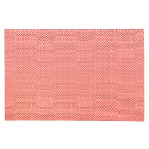 iH casadécor Vinyl Placemat Linen Coral 12 X 18 - Set of 12