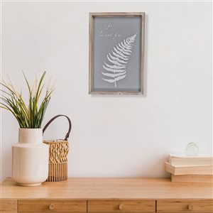 Panneau mural en bois encadré IH Casa Decor «Life Is Beautiful»