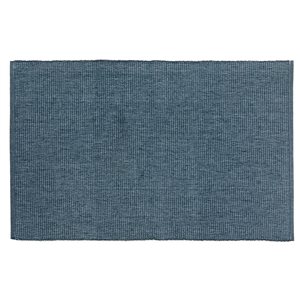 iH casadécor Chambray Ribbed Placemat Denim Blue 13 X 19 - Set of 12