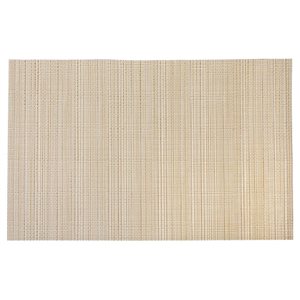 iH casadécor Vinyl Placemat Linen Natural 12 X 18 - Set of 12