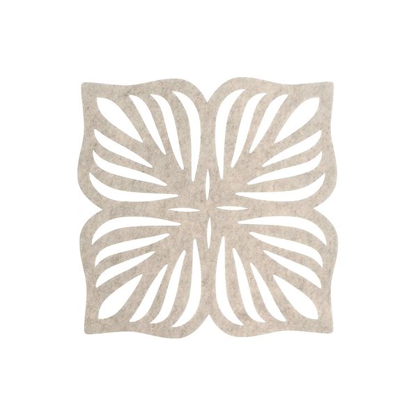 iH casadécor Cutout Leaf Placemat Beige 12 X 18 - Set of 12