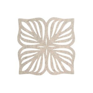 iH casadécor Cutout Leaf Placemat Beige 12 X 18 - Set of 12