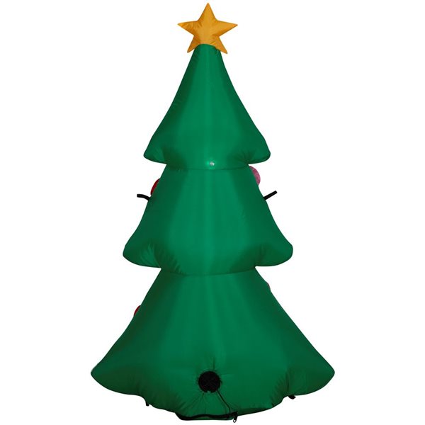 Gemmy 48-in H LED Lighted Tree with Snowy Layers Christmas Inflatable