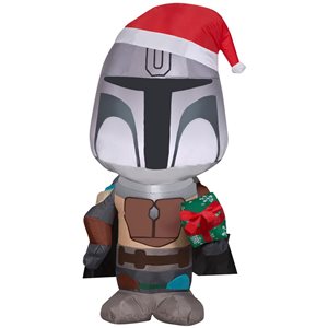 Gemmy 42-in H LED Lighted The Mandalorian with Gift Box Christmas Inflatable