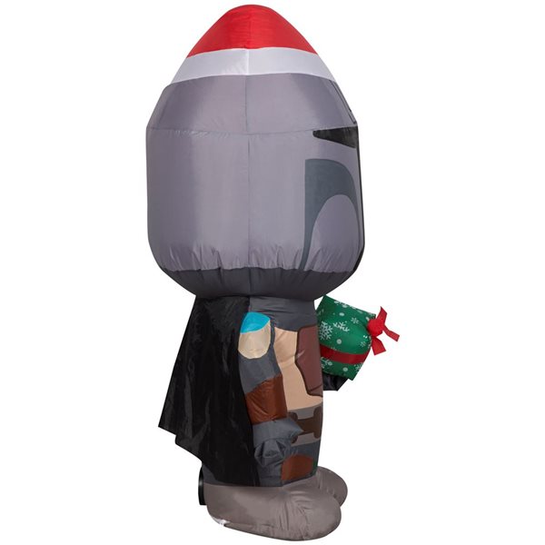 Gemmy 42-in H LED Lighted The Mandalorian with Gift Box Christmas Inflatable