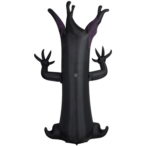 Gemmy 73 L x 125-in H LED Lighted Scary Tree with Fire & Ice Light Effect Halloween Inflatable