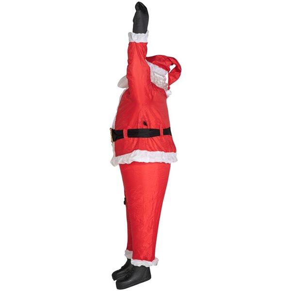 Gemmy 78-in H LED Lighted Realistic Roof-Hangin' Santa Christmas Inflatable