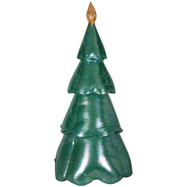 Gemmy 90-in H LED Lighted Inflatable Iridescent Christmas Tree