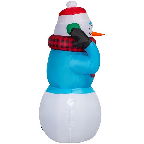 Gemmy 72-in H Animated LED Ligthed "Super Chill" Snowman Christmas Inflatable