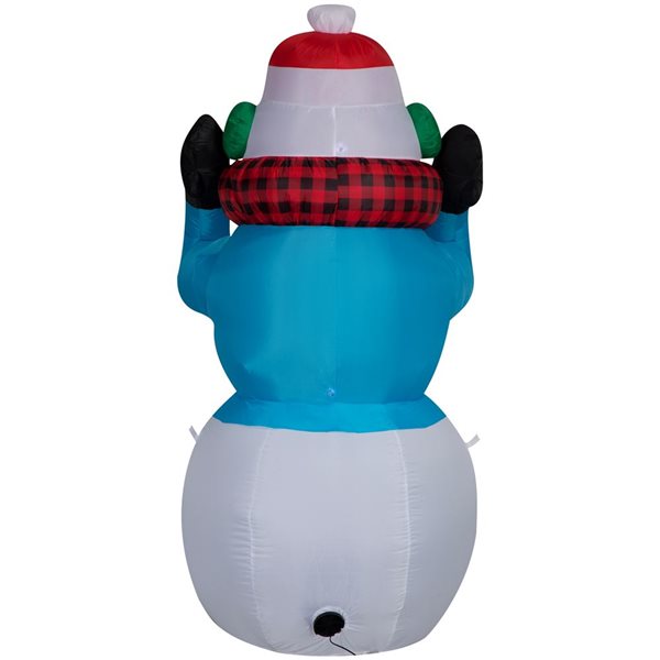 Gemmy 72-in H Animated LED Ligthed "Super Chill" Snowman Christmas Inflatable