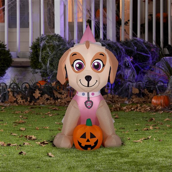 Gemmy 39-in H LED Lighted PAW Patrol Sky with Jack-O'-Lantern Halloween Inflatable