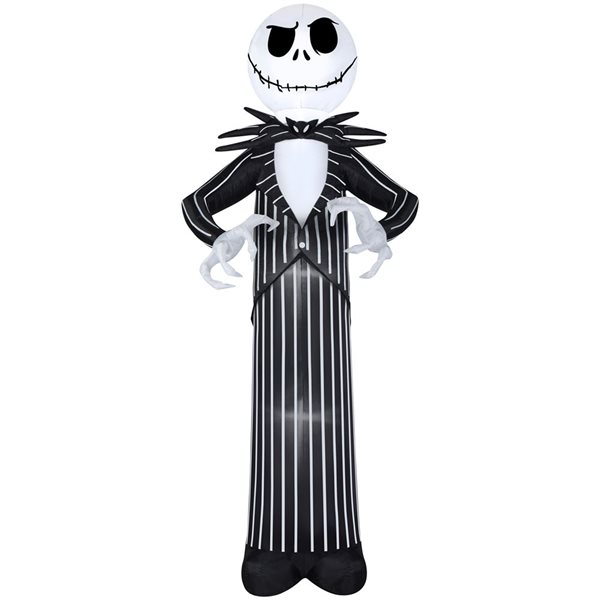 Gonflable d’Halloween avec lumières DEL de Gemmy 120 po h. Géant Jack Skellington