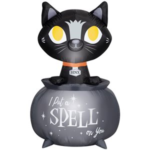 Gemmy 42-in H LED Lighted Binx in Cauldron Halloween Inflatable