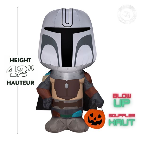 Gemmy 49-in H LED Lighted The Mandalorian Halloween Inflatable