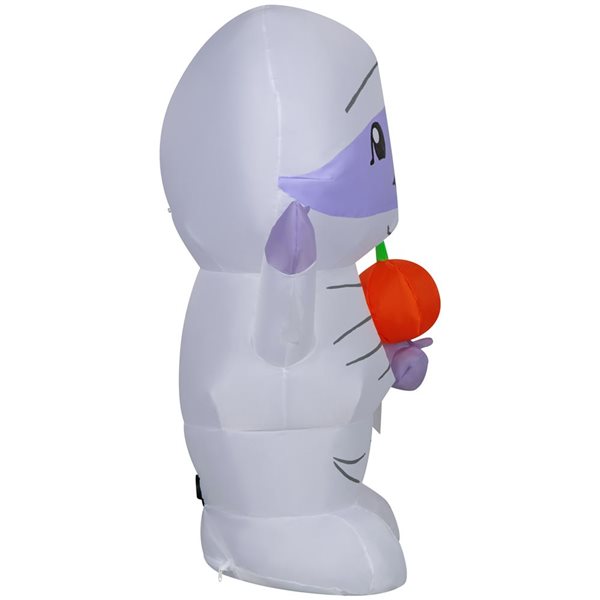 Gemmy 42-in LED Lighted Cute Mummy Halloween Inflatable