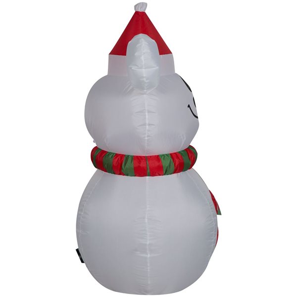 Gemmy 42-in H LED Lighted Mickey Mouse as Snowman Christmas Inflatable