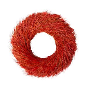 Northlight 12-in dia Red Ears of Wheat Fall Harvest Unlit Wreath