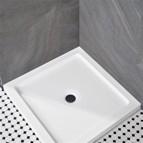 OVE Decors Bali 34 x 32 x 2.8-in Rectangle Shower Base - White