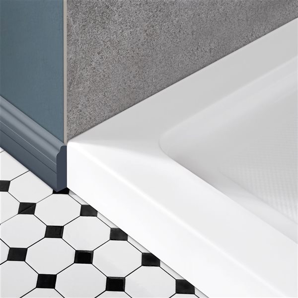 OVE Decors Bali 34 x 32 x 2.8-in Rectangle Shower Base - White