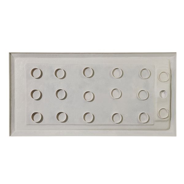 OVE Decors 36-in W x 72-in L Alcove Shower Pan Base with Reversible Drain - White