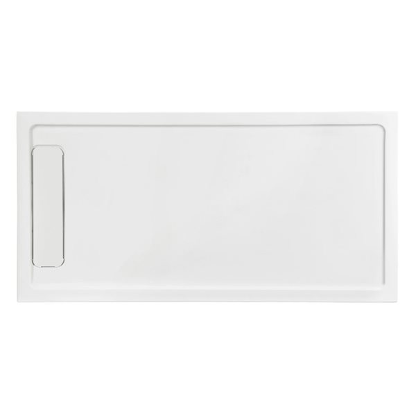 OVE Decors 36-in W x 72-in L Alcove Shower Pan Base with Reversible Drain - White