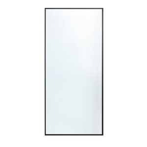 OVE Decors Della 36-in W x 76-in H Walk-in Framed Fixed Panel Shower Door in Satin Nickel with Clear Fluted Glass