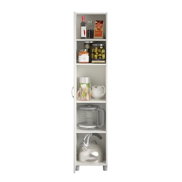 Systembuild Evolution Lory 16-in W White Particleboard Freestanding Utility Storage Cabinet