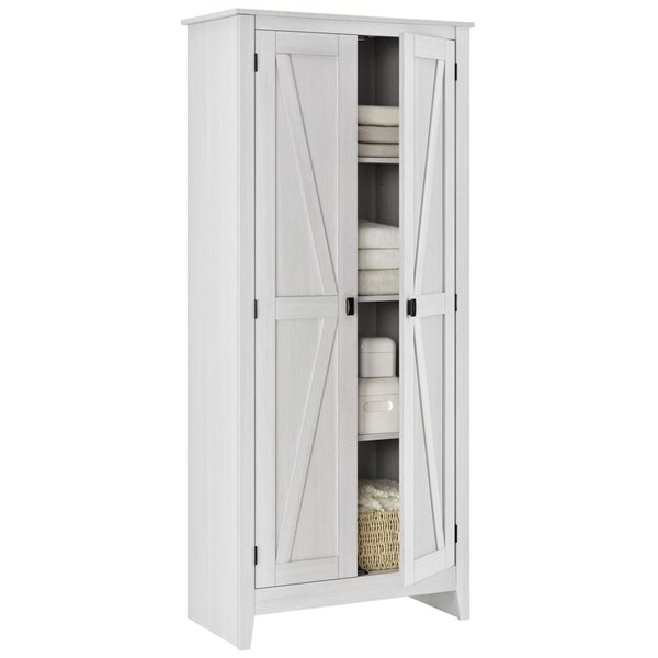 Systembuild Evolution Farmington 32-in W Ivory Pine Particleboard/MDF Freestanding Utility Storage Cabinet