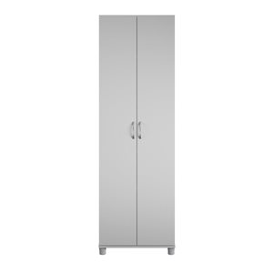 Systembuild Evolution Lory 24-in W 2-Door Dove Grey Particleboard Freestanding Utility Storage Cabinet