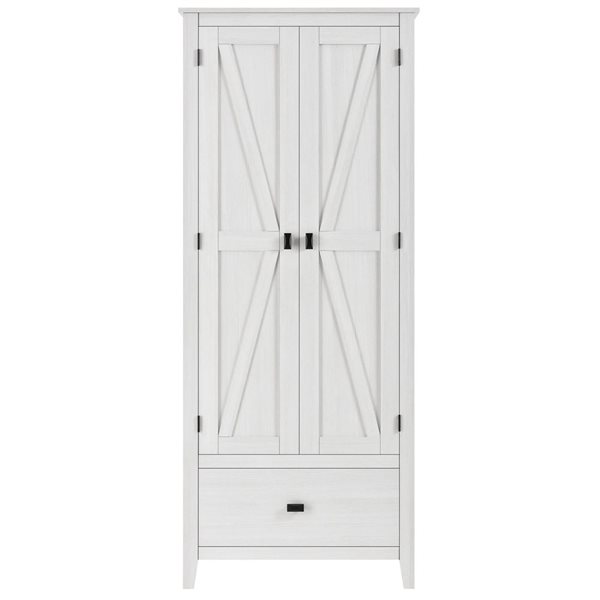 Armoire fonctionnelle sur pied Farmington de Systembuild Evolution 30 po l. en panneau de particules/MDF, pin ivoire