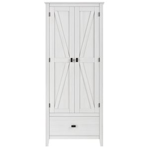 Armoire fonctionnelle sur pied Farmington de Systembuild Evolution 30 po l. en panneau de particules/MDF, pin ivoire