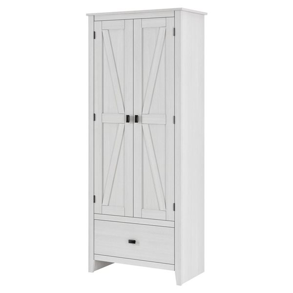 Systembuild Evolution Farmington 30-in W Ivory Pine Particleboard/MDF Freestanding Utility Storage Cabinet