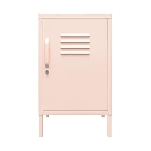 Systembuild Evolution Mission District 15-in W  Pink Metal Freestanding Locker-Style End Table