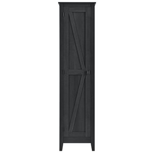 Armoire fonctionnelle sur pied Farmington de Systembuild Evolution 18 po l. en panneau de particules/MDF, chêne noir