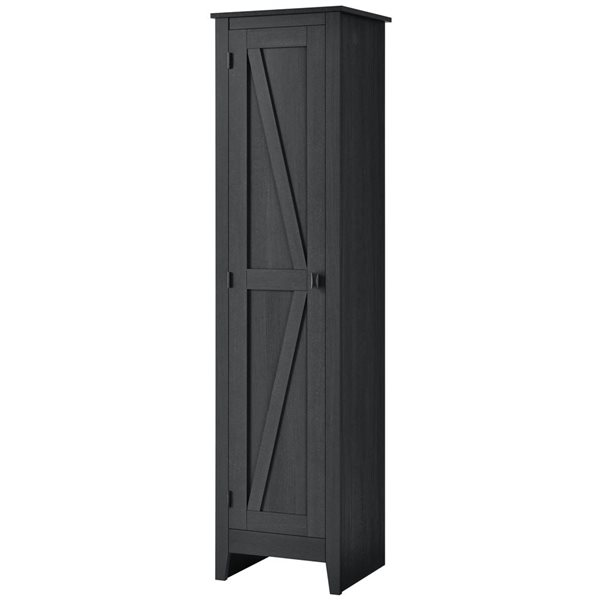 Systembuild Evolution Farmington 18-in W Black Oak Particleboard/MDF Freestanding Utility Storage Cabinet