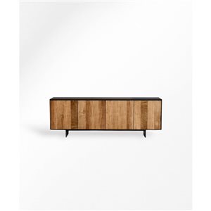 Urban Woodcraft Atelier 79-in Balck and WoodDining Buffet